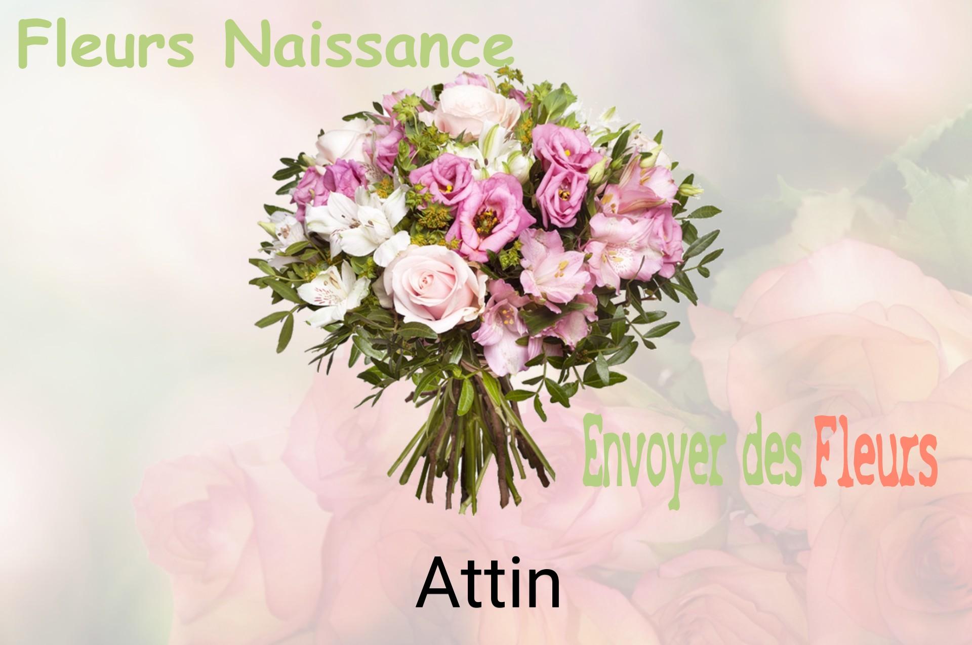 Bouquet de fleurs de naissance livré à Attin